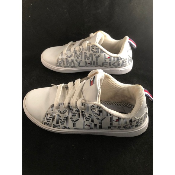Tommy Hilfiger, Kids Iconic Court Logo Shoes, Size 4 - Picture 4 of 9